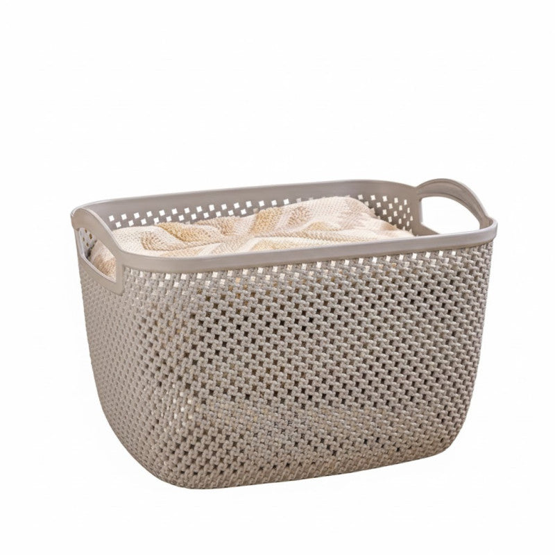 Rectangular Laundry Basket With Handles