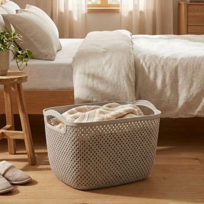 Rectangular Laundry Basket With Handles