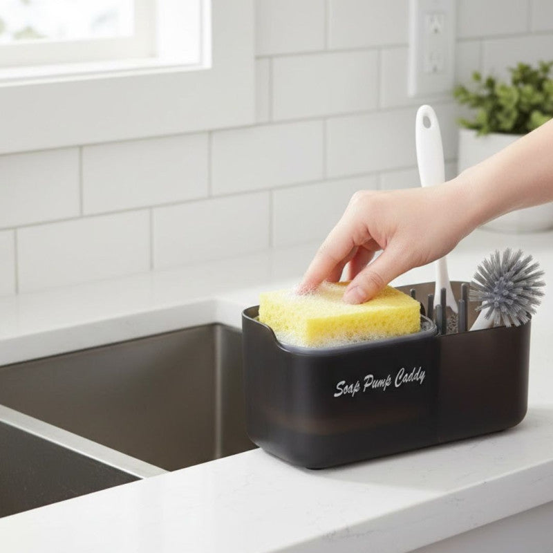 2 in 1 Caddy Soap Pump Dispenser
